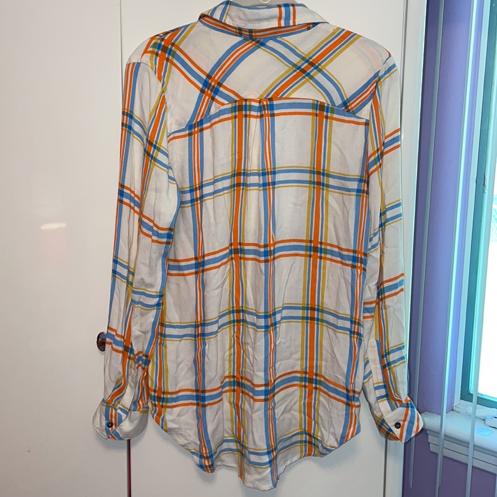 Olivaceous Small Button Down Blouse - image 3